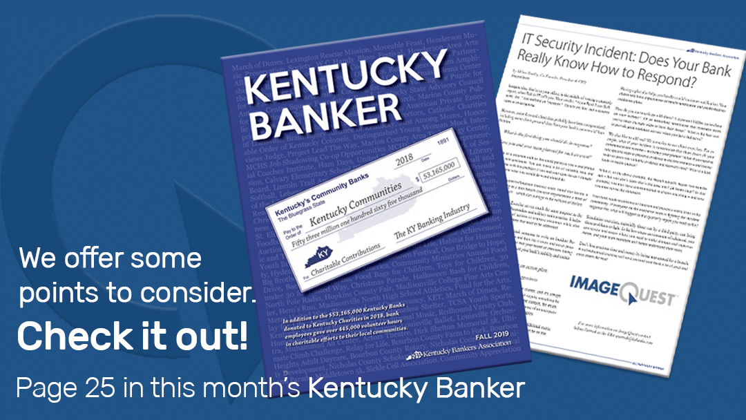ImageQuest in Kentucky Banker magazine